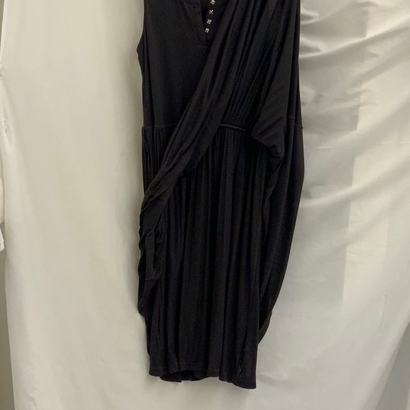 Gray 100% Silk Dress with Optional Silk Belted Overlay by Twenty8Twelve - Size 8 - Picture 13 of 15